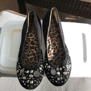 Studded ballet flats